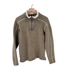 Kuhl Brown Quarter-Zip Sweatshirt